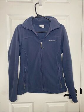 Columbia Navy Blue Full-Zip Fleece Jacket